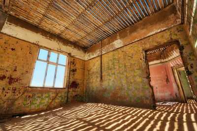 Interior of abandoned house