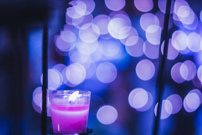 Close-up of drink on table