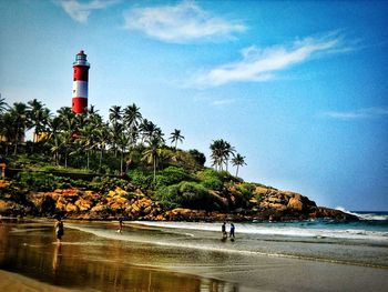 Lighthouse on beach