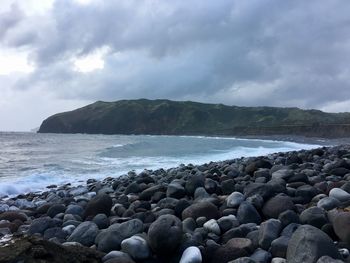 Scenic view of sea against sky