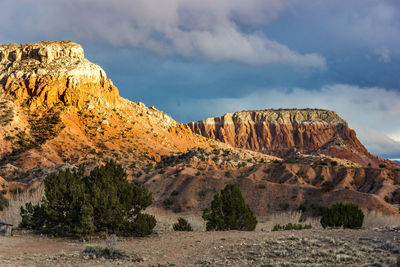 Scenic view of mountain against sky