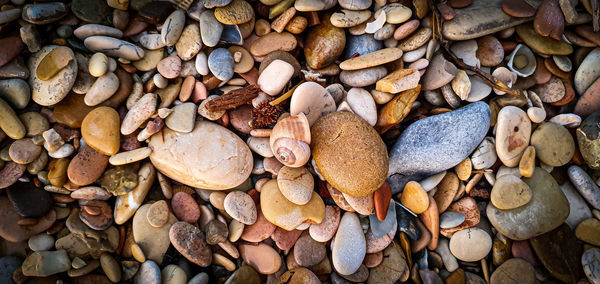 Full frame shot of pebbles