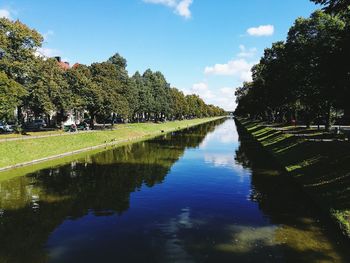 Canal in park