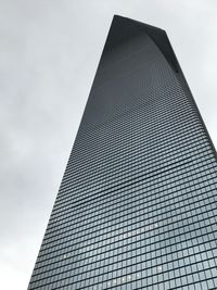 Low angle view of modern building against sky