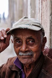 Close-up portrait of mature man