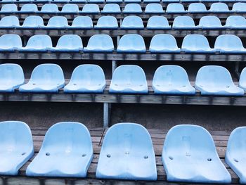 Full frame shot of empty chairs