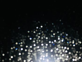 Defocused image of illuminated lights