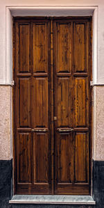 Close-up of closed door