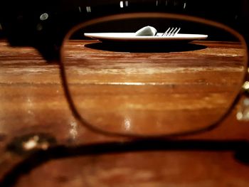 Close-up of bowl on table