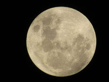 Low angle view of moon in sky