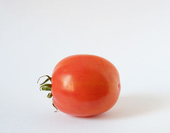 Close-up of apple against white background