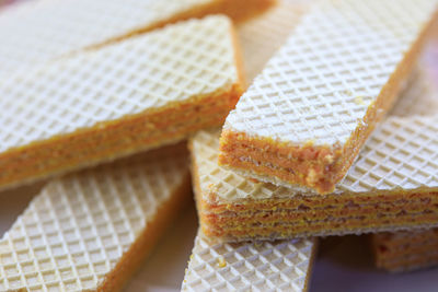 Close-up of dessert on table