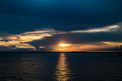 Summer cloudy sky on the river in bangladesh on august 4, 2022, from bangladesh, south asia