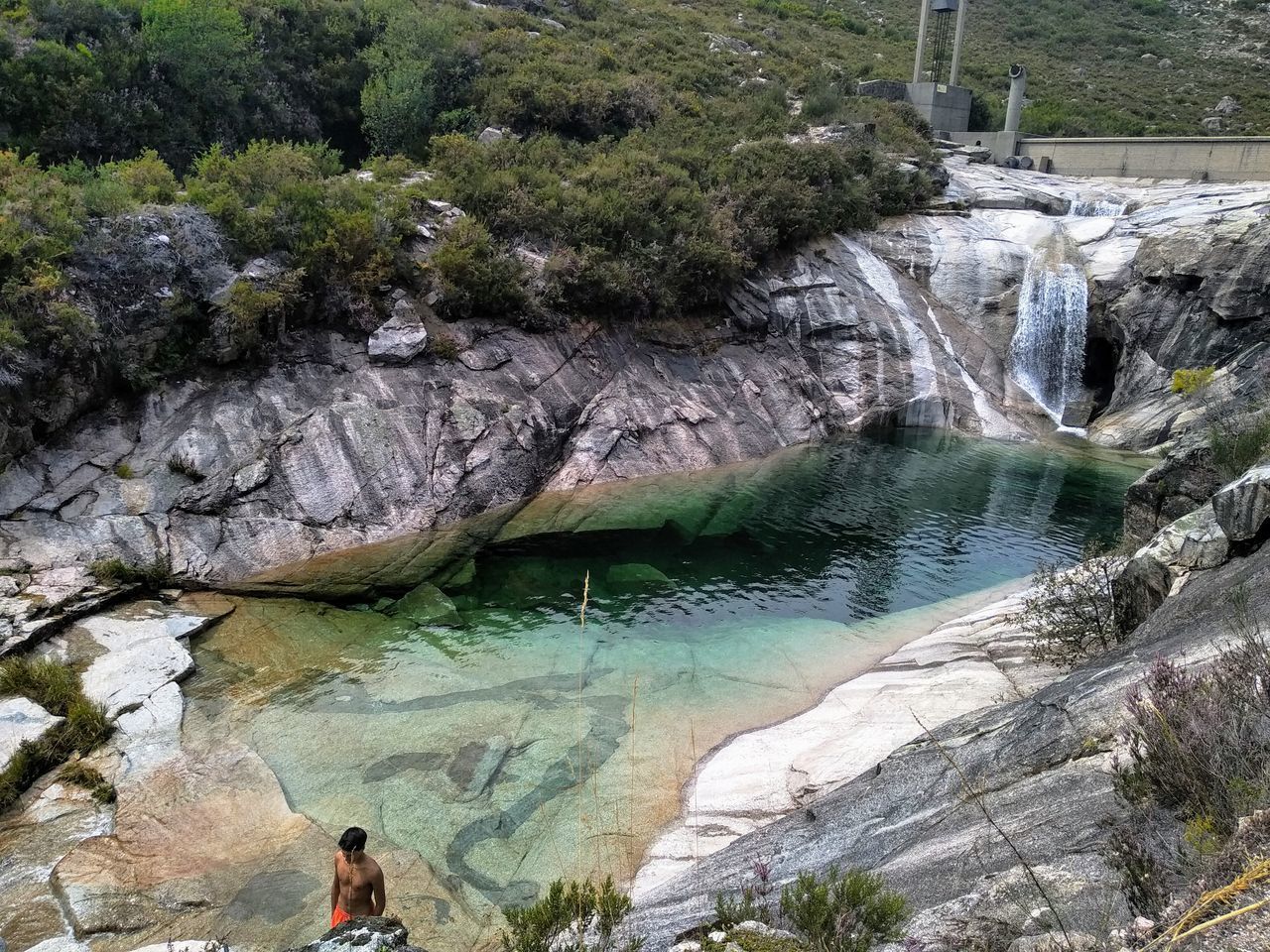 PANORAMIC VIEW OF WATERFALL