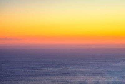 Scenic view of dramatic sky during sunset