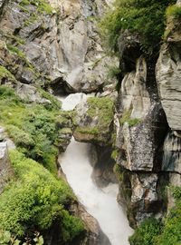 Stream flowing through rocks