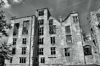 Low angle view of building against sky