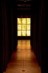 Empty corridor in building