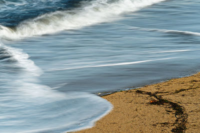 High angle view of sea