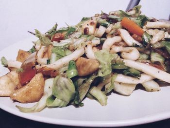 Close-up of served food