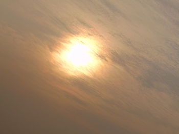 Low angle view of sky during sunset