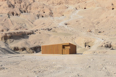 Shed in desert