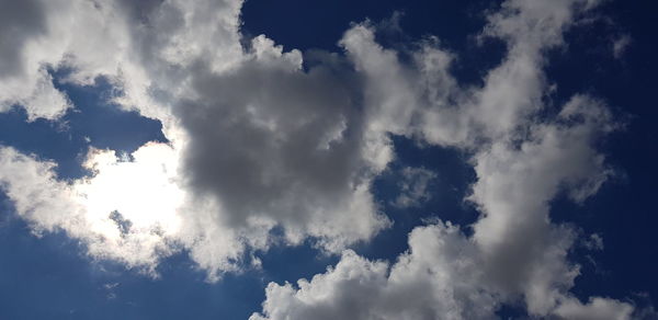 Low angle view of clouds in sky