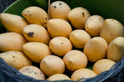 Close-up of fruits in basket