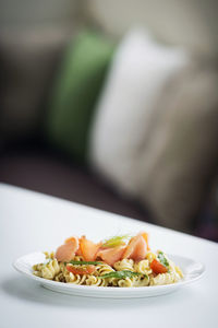 Close-up of meal served in plate