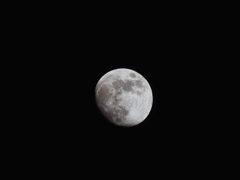 Low angle view of moon in sky