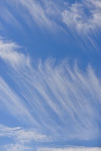 Low angle view of clouds in sky