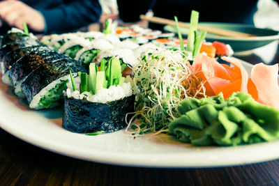 Close-up of food in plate