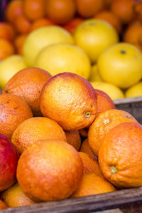 Close-up of fruits for sale in market