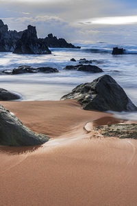 Scenic view of sea against sky