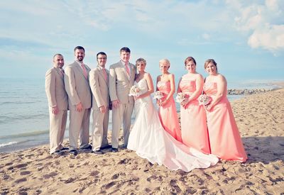 Group of people on beach