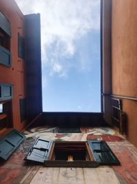 Low angle view of building against sky