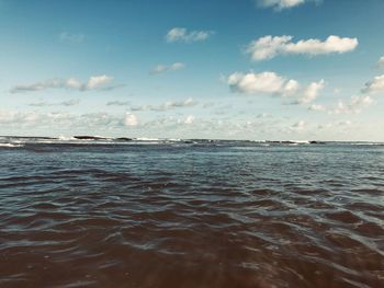 Scenic view of sea against sky