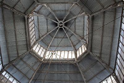 Low angle view of spiral staircase