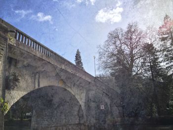 Low angle view of built structure against sky