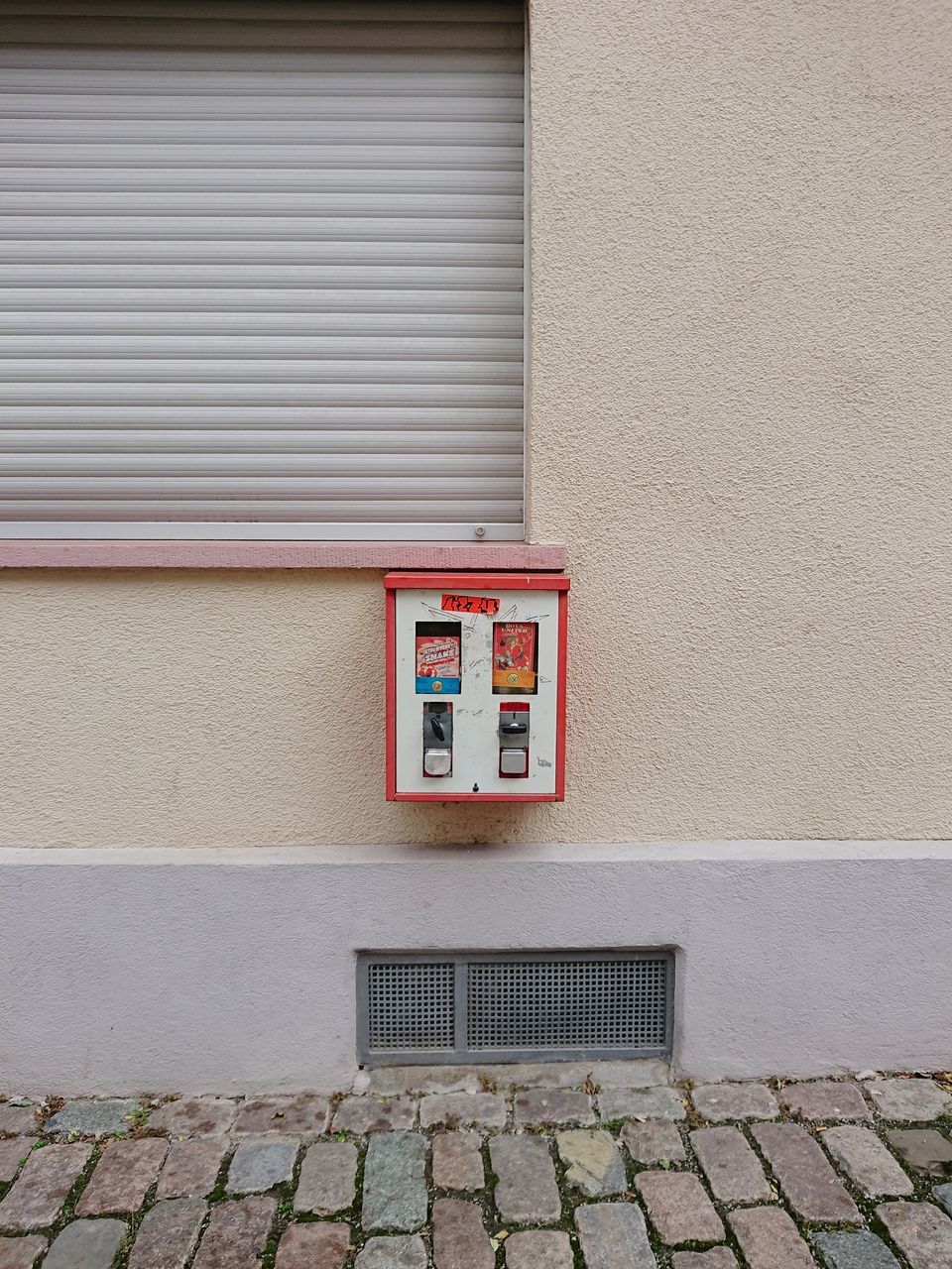 RED WINDOW ON WALL