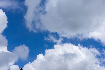 Low angle view of clouds in sky