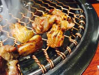 Close-up of preparing food