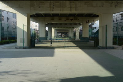 Empty corridor of building