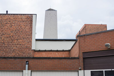 Low angle view of building against sky