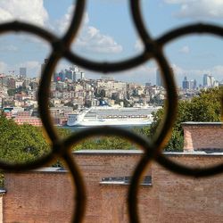 View of cityscape against the sky