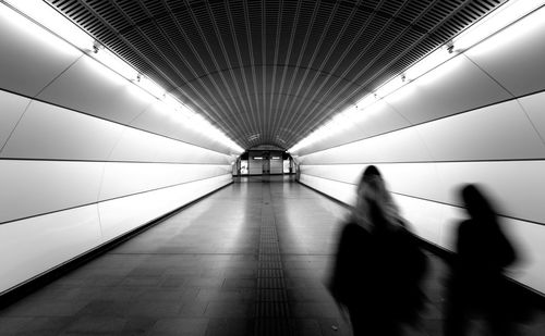 People walking in subway