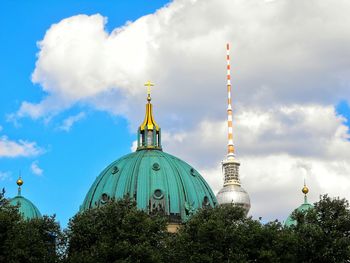 View of cathedral against cloudy sky