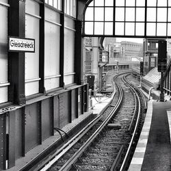 Railroad station platform