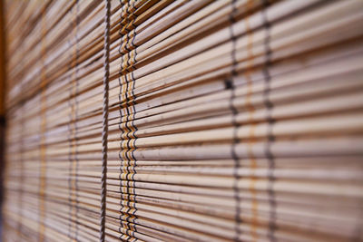 Close-up of window blinds