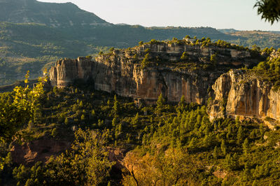 Scenic view of rock formations